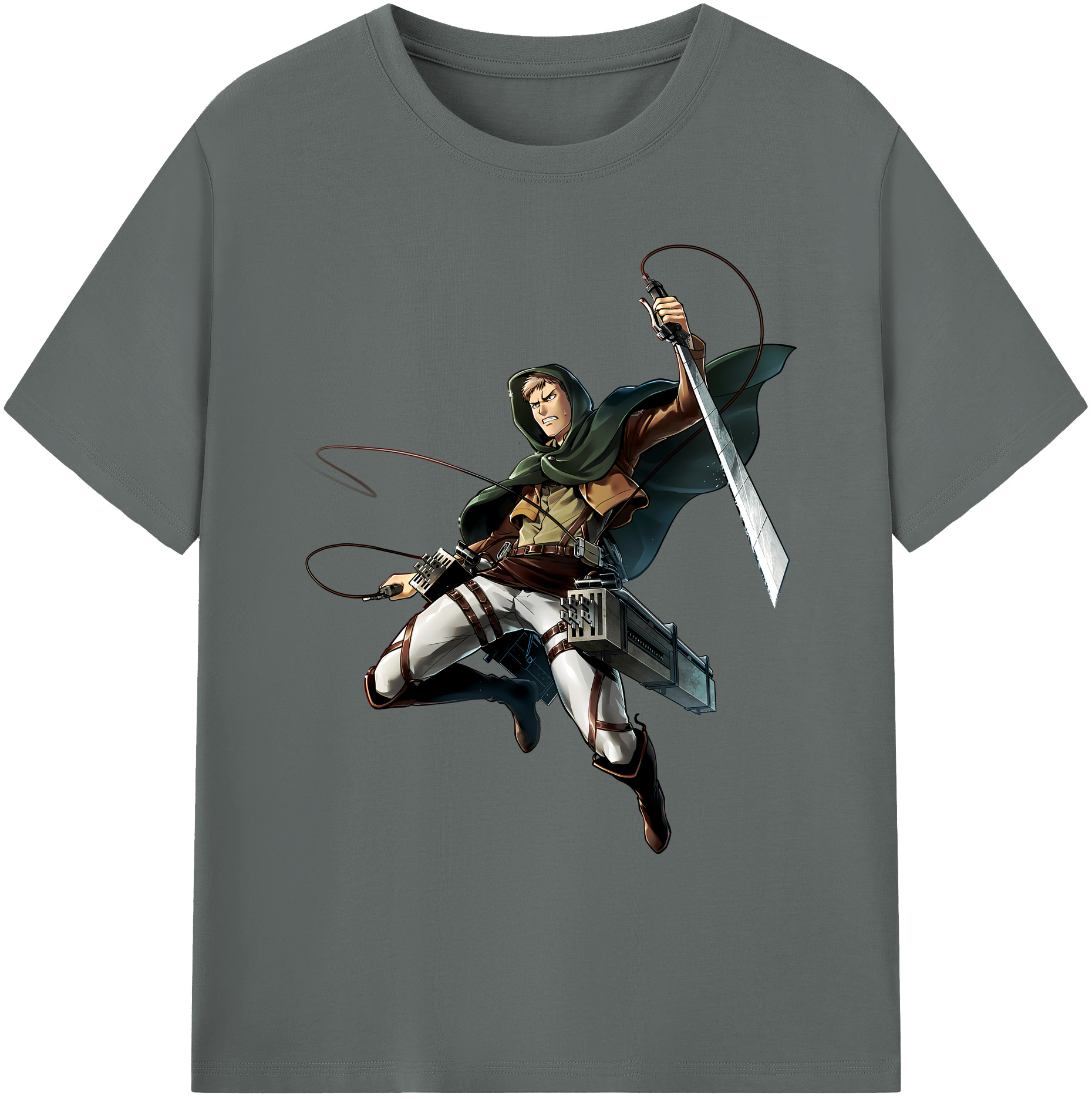 （画像用） 進撃の巨人 Attack on Titan 綿100％ メンズ半袖Tシャツ｜肌触りやわらか＆通気性